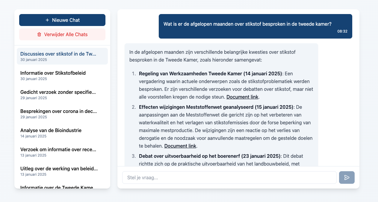 BeleidsRadar Chat Assistent
