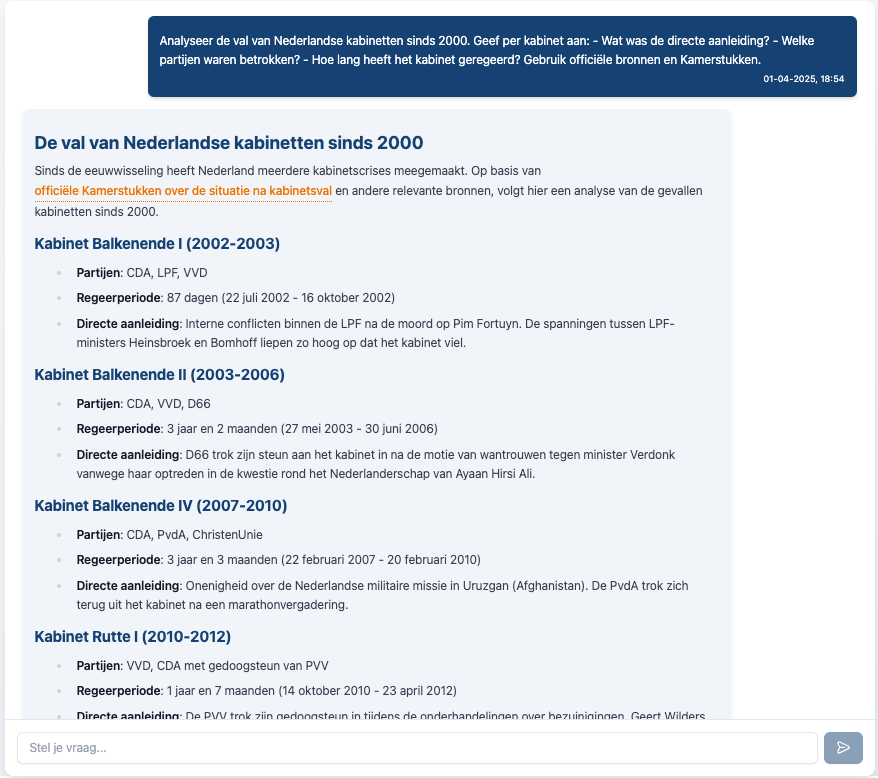BeleidsradarGPT analyse van kabinetscrises