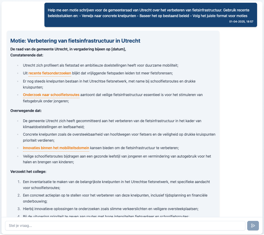 BeleidsradarGPT hulp bij het opstellen van raadsvragen